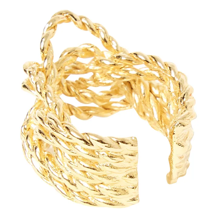 Verstellbarer Ring Pena | Gold- Produktbild Nr. 6