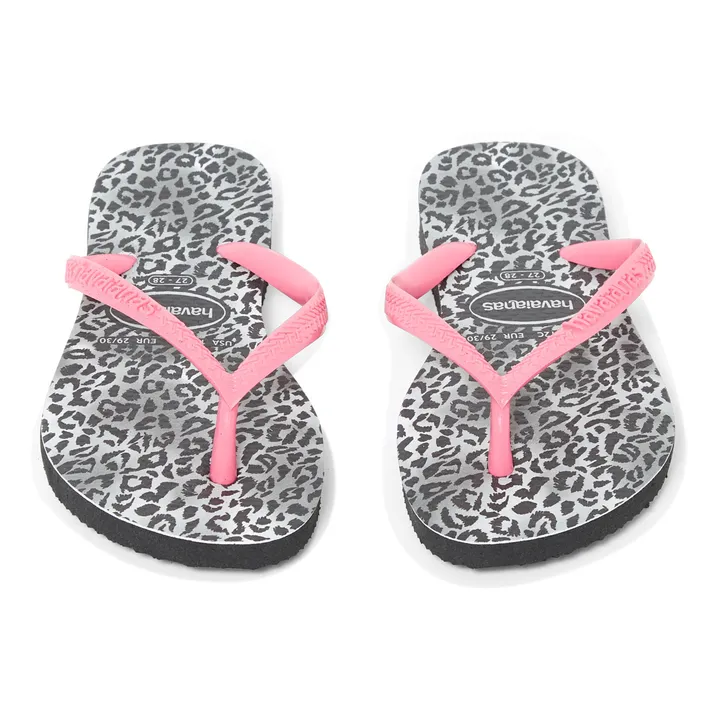 Leopard Slim Flip-flops  | Black- Product image n°3