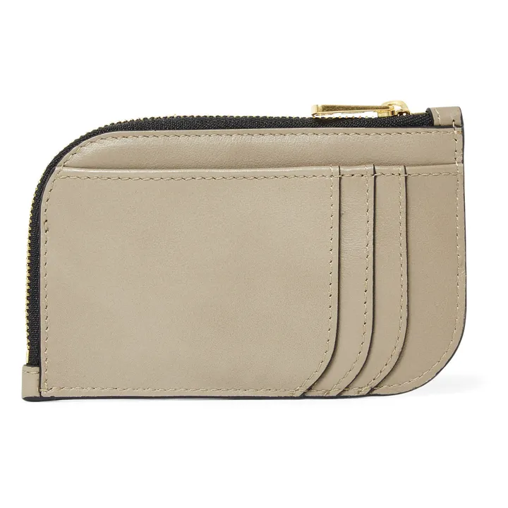 Tilda Dual-fabric Wallet | Taupe brown- Product image n°2