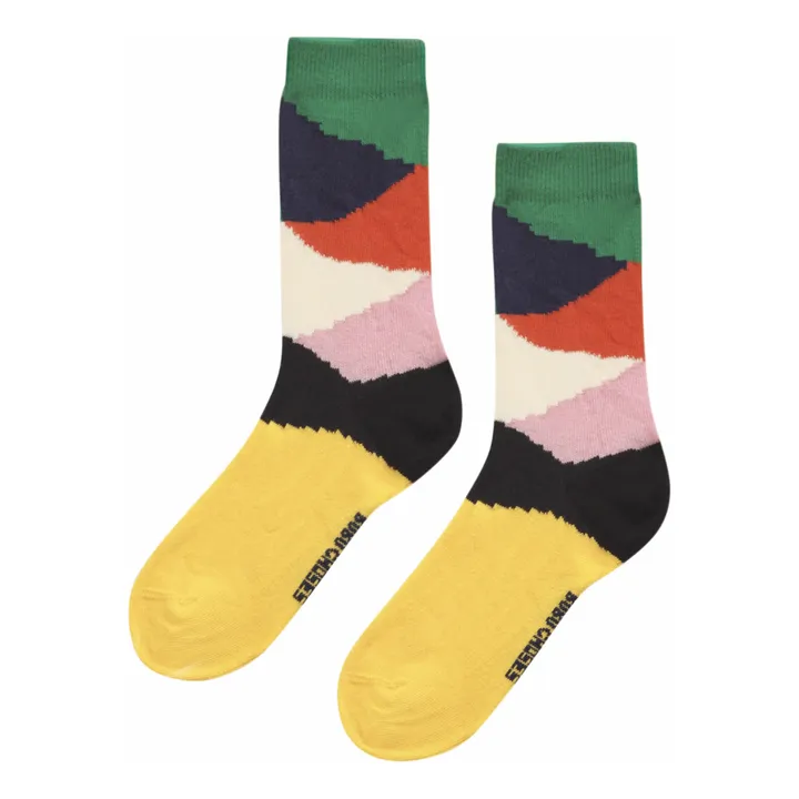 Socken Colorblock - Damenkollektion  | Blau- Produktbild Nr. 0