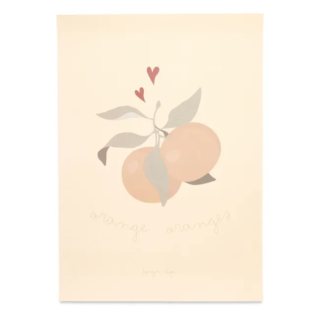 Poster Orange aus FSC-Papier
