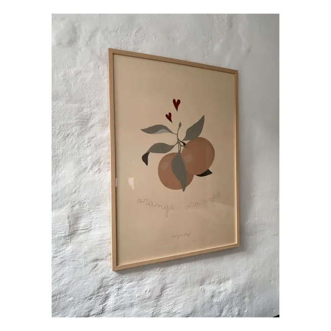 Poster Orange aus FSC-Papier