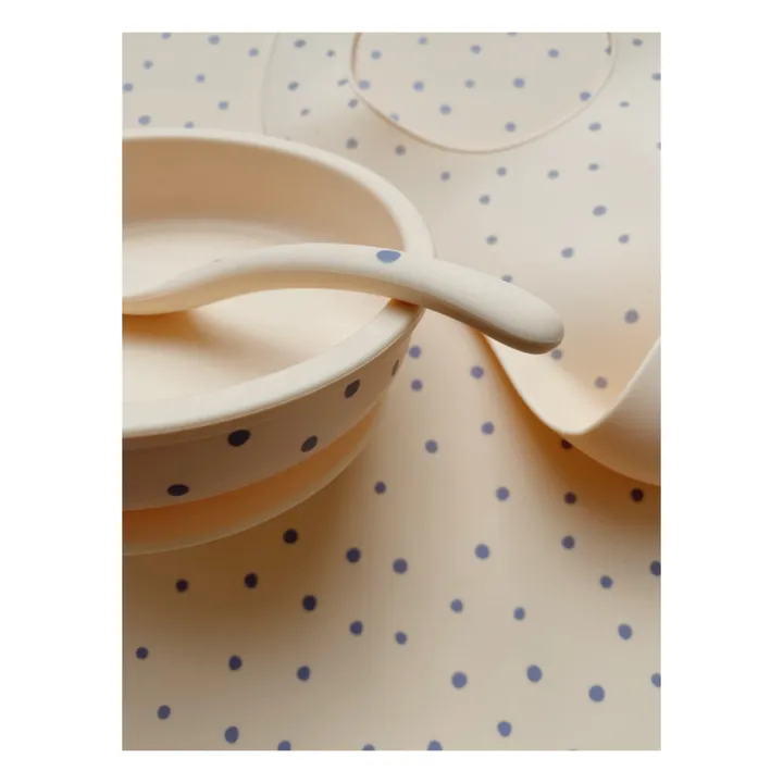 Ciotola e cucchiaio in silicone | Blu- Immagine del prodotto n°2