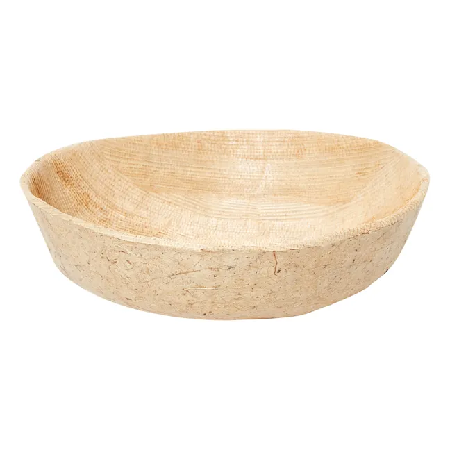 Plateau rond en bananier