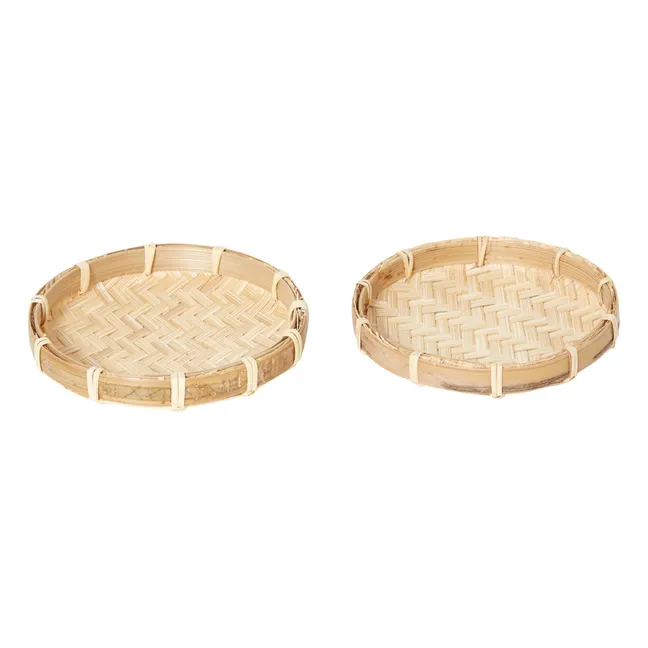 Sous-verres en bambou - Set de 2