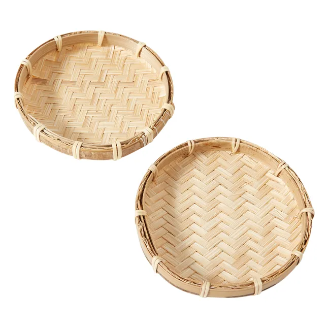 Sous-verres en bambou - Set de 2