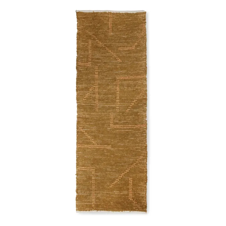 Teppich aus recycelter Baumwolle | Honiggelb- Produktbild Nr. 0
