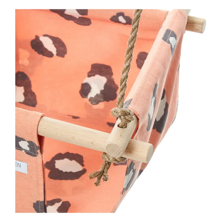 Altalena per bebè, in cotone, Leopardo | Arancione- Immagine del prodotto n°6