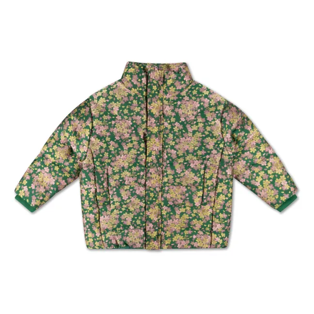 Floral Down Jacket | Green