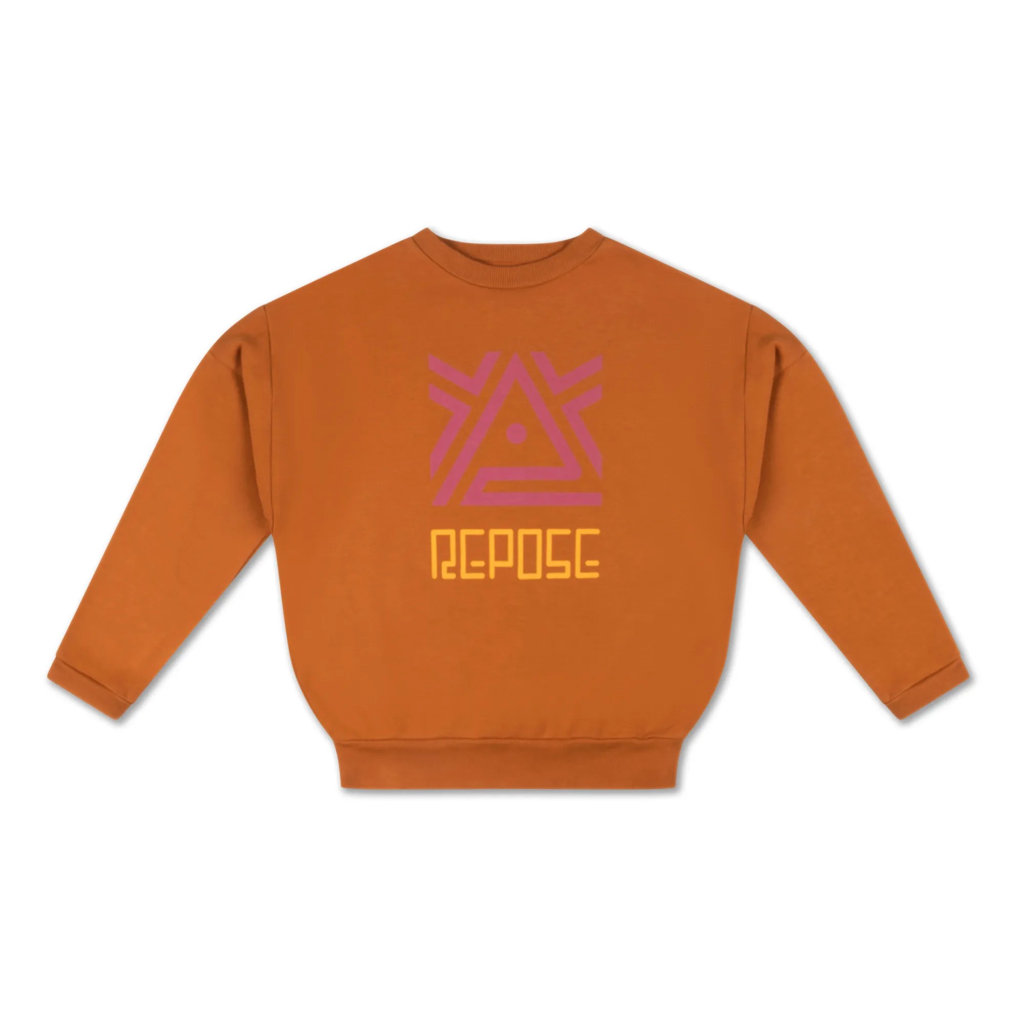 Repose Ams Orange Plain Logo Sweatshirt