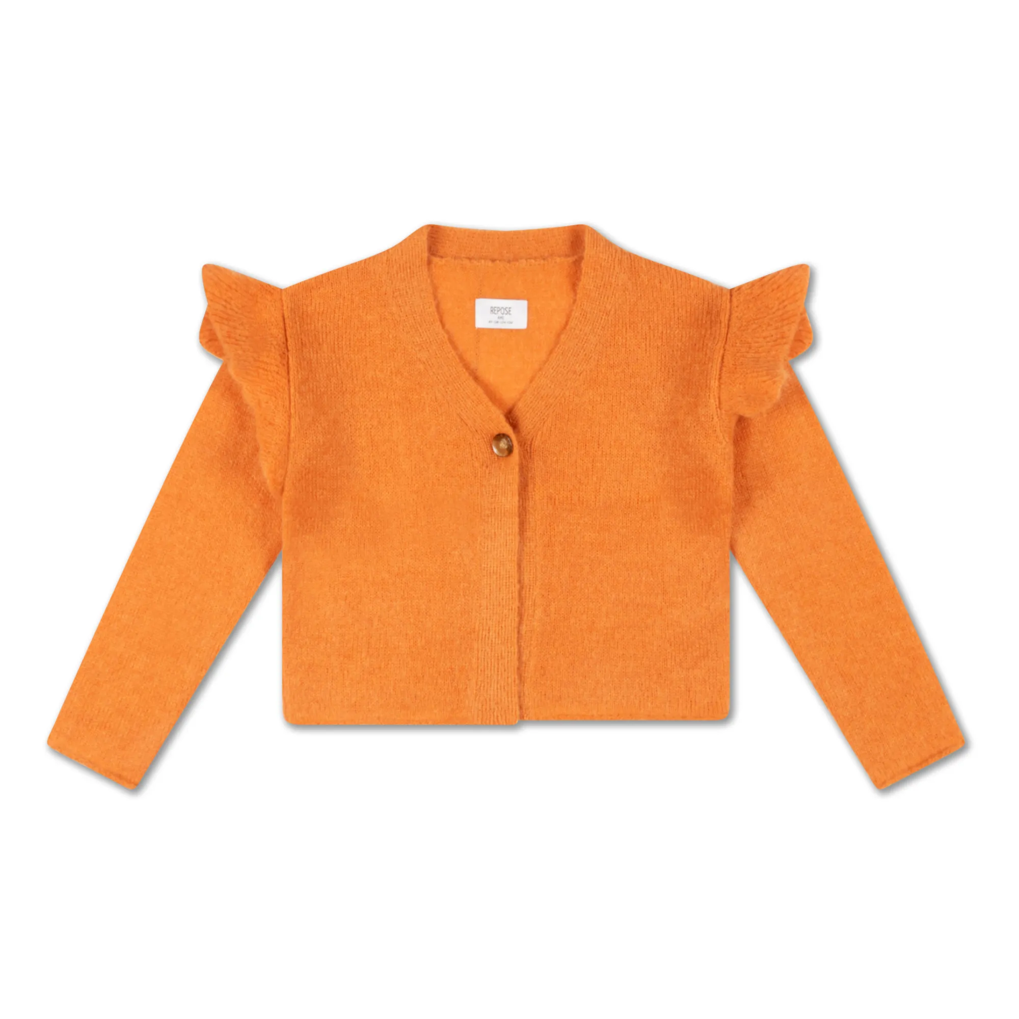 Repose Ams Orange Waistcoat With Frill Sleeves