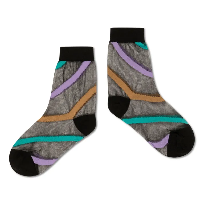 Striped Socks | Black- Product image n°0