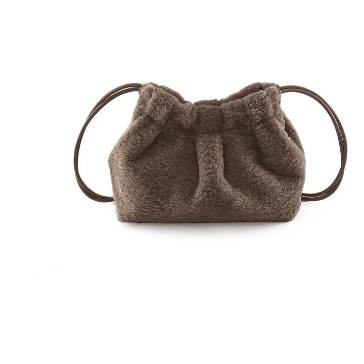 Thetis Faux Fur Lined Bag | Chocolate- Product image n°0
