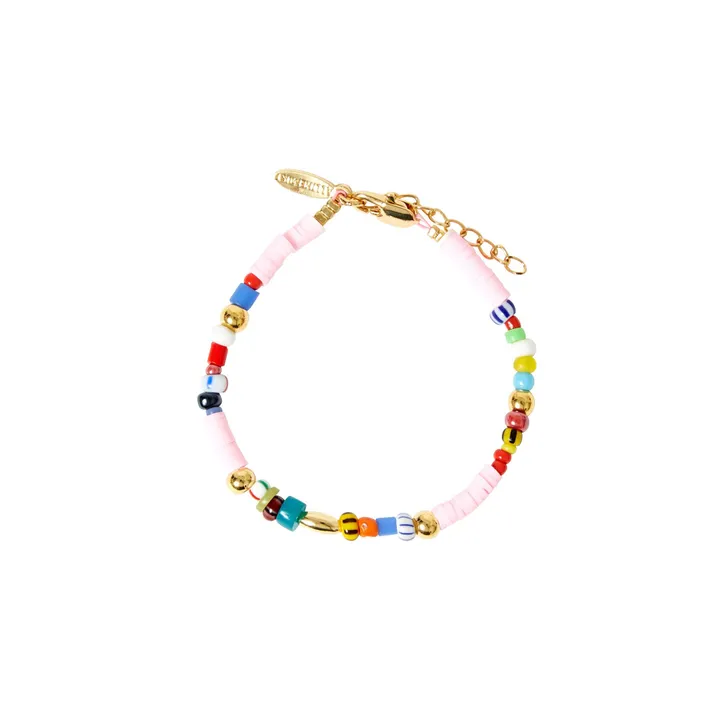 Beach Beads Bracelet  | Pink- Product image n°0