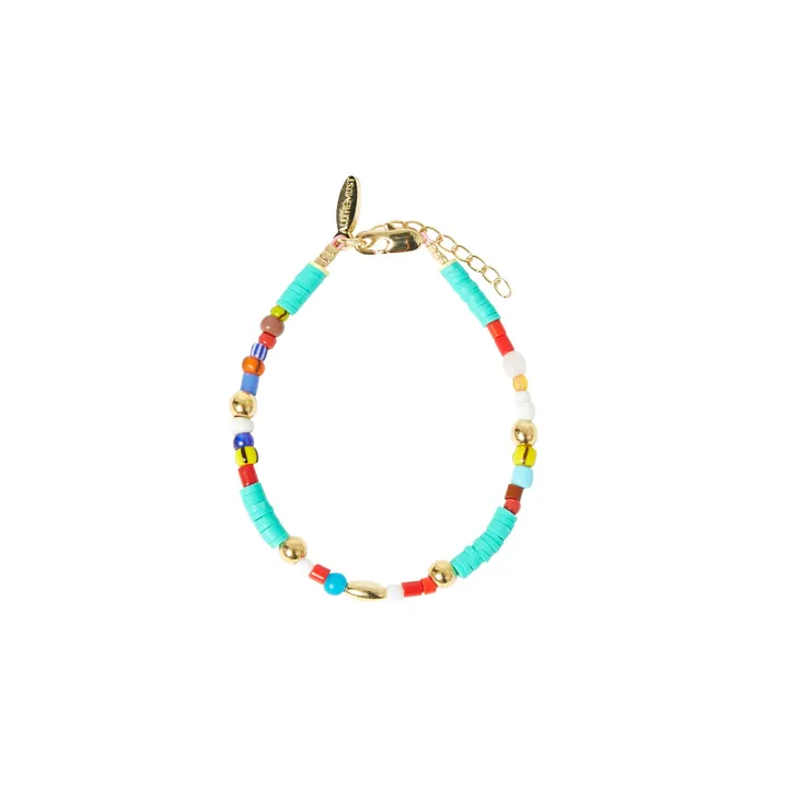 Bracelet Beach Beads | Bleu turquoise- Image produit n°0