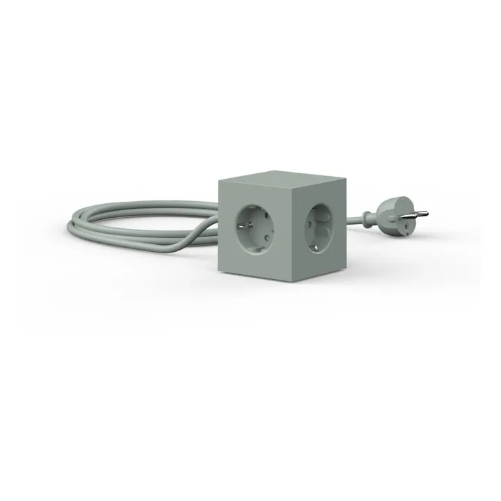 Verlängerungskabel Square 1 mit USB-Stecker | Khaki- Produktbild Nr. 1