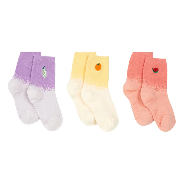 Socken im 3er-Pack Tie and Dye | Weiß- Produktbild Nr. 0