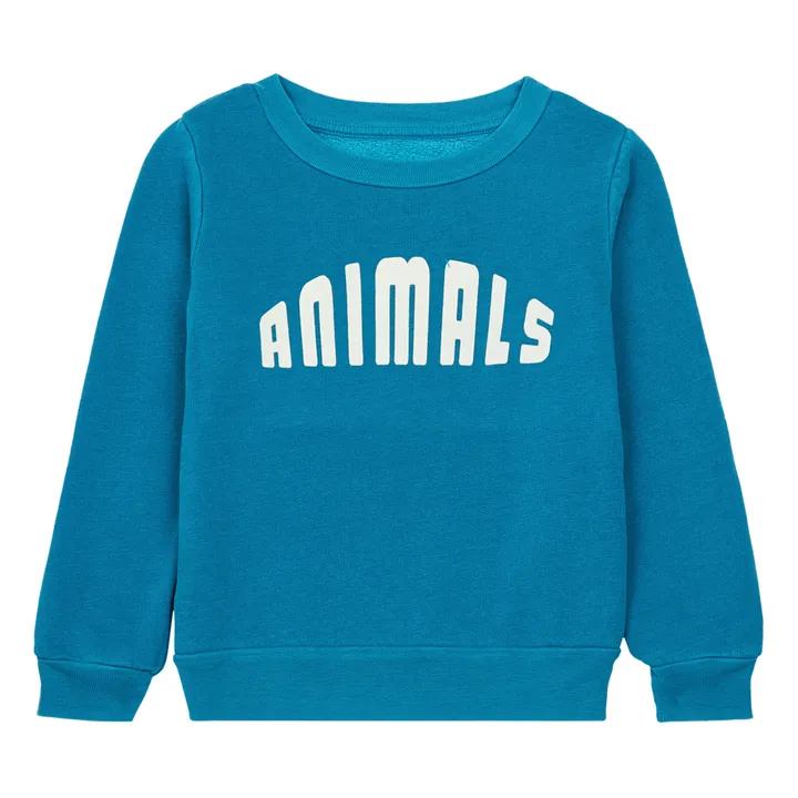 Bear Animals Sweatshirt | Blue- Product image n°0