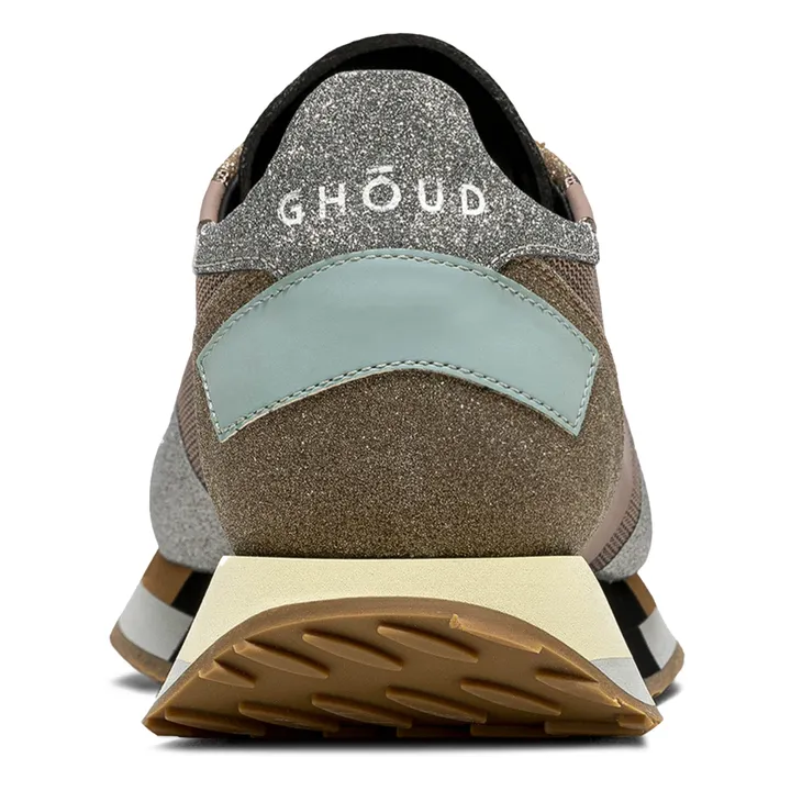 Star Mesh Sparkle Sneakers | Taupe brown- Product image n°2