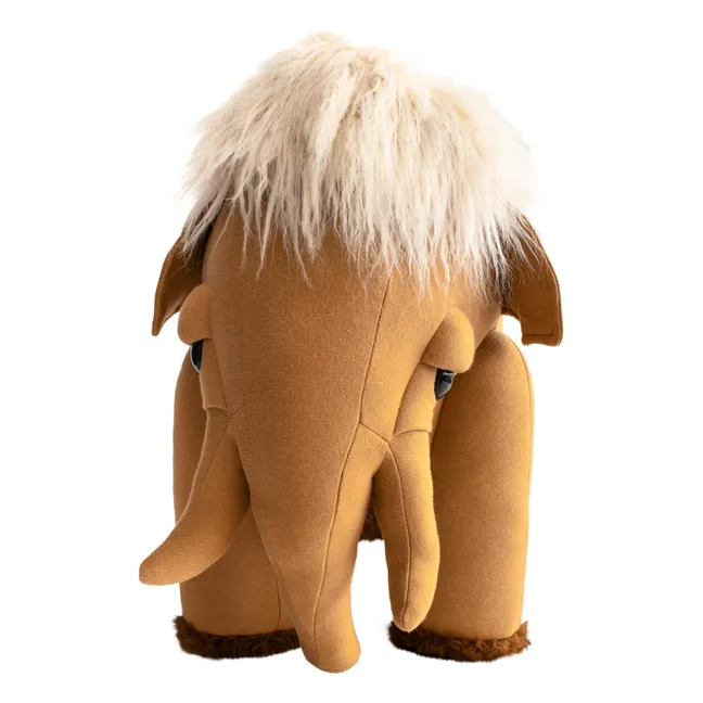 Peluche géante Mammouth Earth 42 cm | Marron