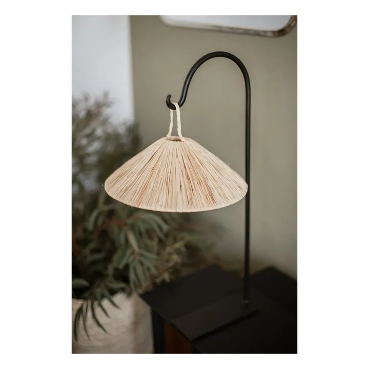 Paralume per lampadario a ombrello in rafia- Immagine del prodotto n°1