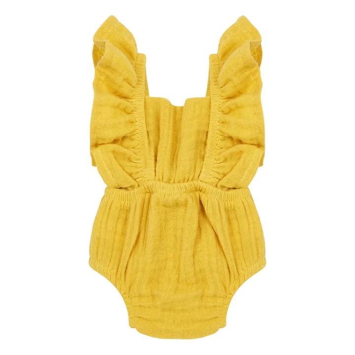 Lou Romper for Minikane Doll  | Mustard- Product image n°0