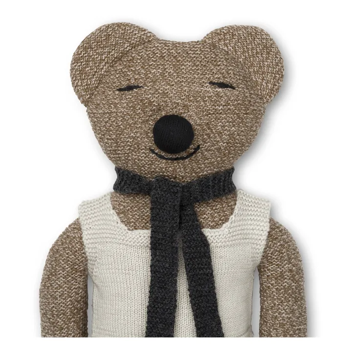 Peluche, orso, modello: Roy, in lana merino | Marrone- Immagine del prodotto n°2