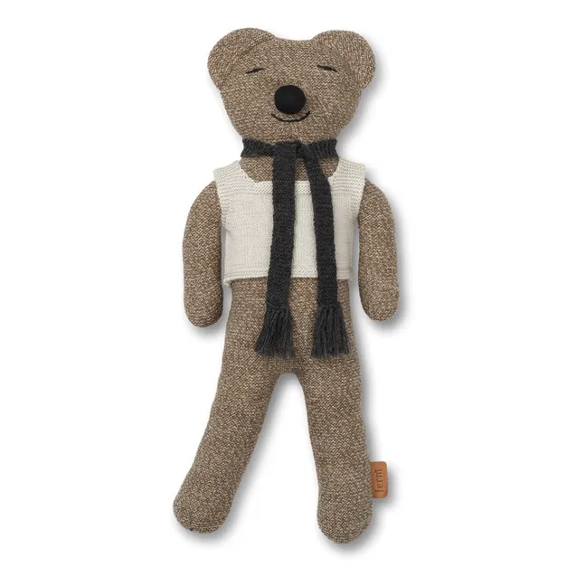 Roy Merino Wool Teddy Bear  | Brown