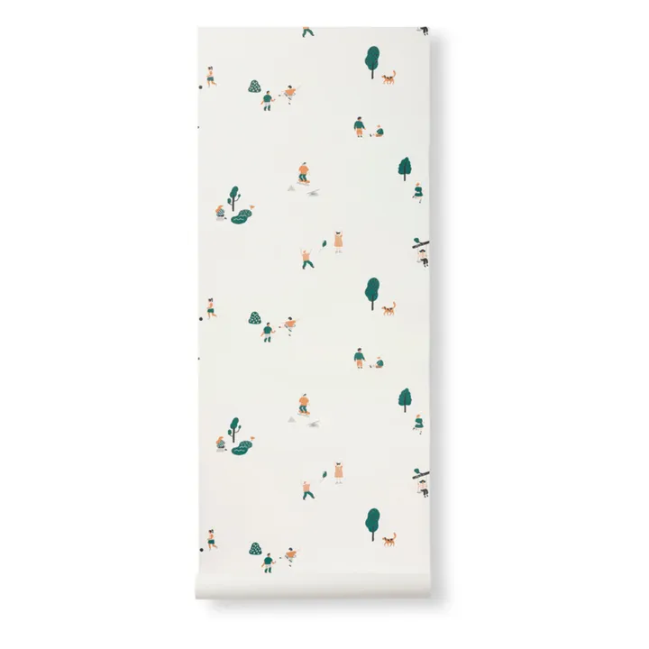 Papel pintado The Park | Blanco Roto- Imagen del producto n°1