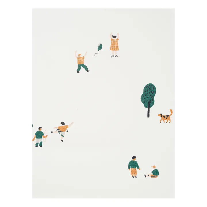 Papel pintado The Park | Blanco Roto- Imagen del producto n°2