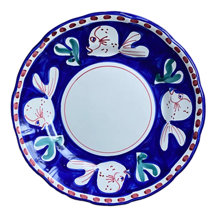 Fish Plate - 25cm | Navy blue- Product image n°0