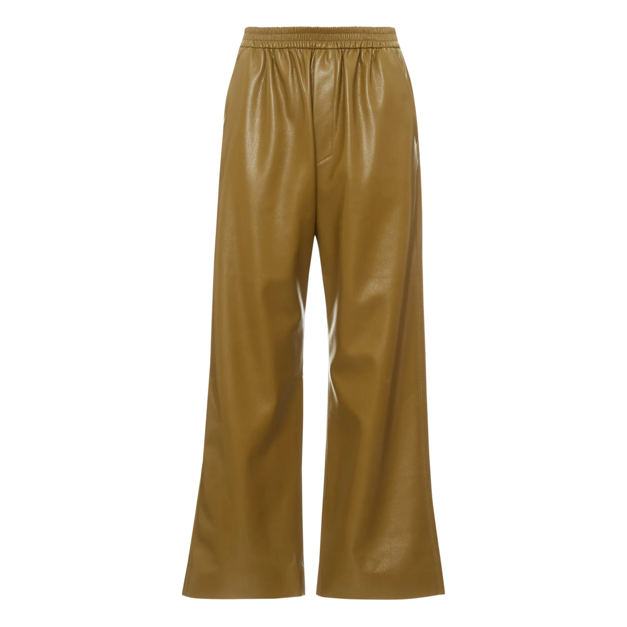 Nanushka Bronze Odessa Vegan Leather Trousers
