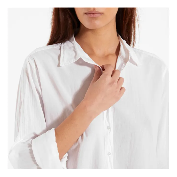 Camisa Beau Popeline de Coton | Blanco- Imagen del producto n°3
