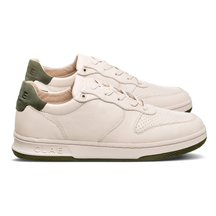 Sneakers Malone bianco sporco | Verde militare- Immagine del prodotto n°6