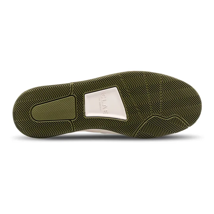 Sneakers Malone bianco sporco | Verde militare- Immagine del prodotto n°7