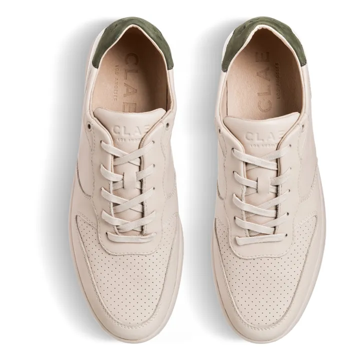Sneakers Malone bianco sporco | Verde militare- Immagine del prodotto n°8