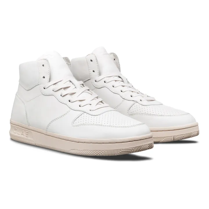 Malone Triple White High-Top Sneakers | White- Product image n°5