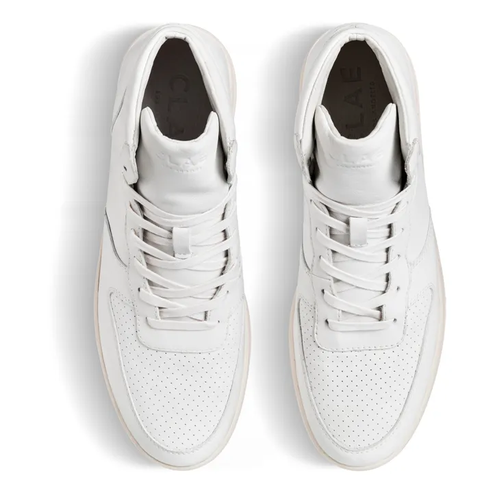 Malone Triple White High-Top Sneakers | White- Product image n°8