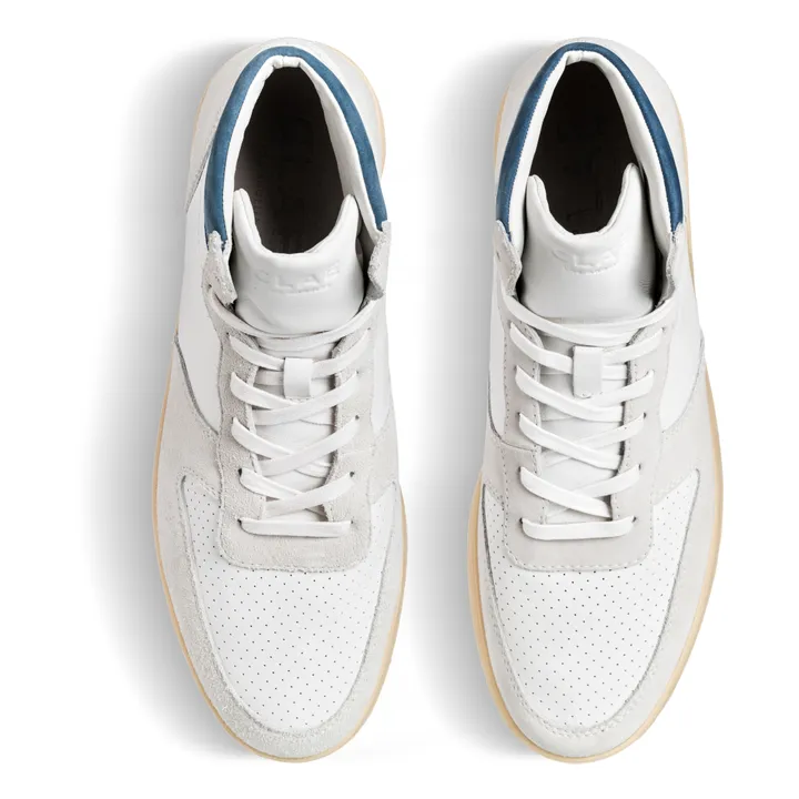 Malone White High-Top Sneakers | Blue- Product image n°8