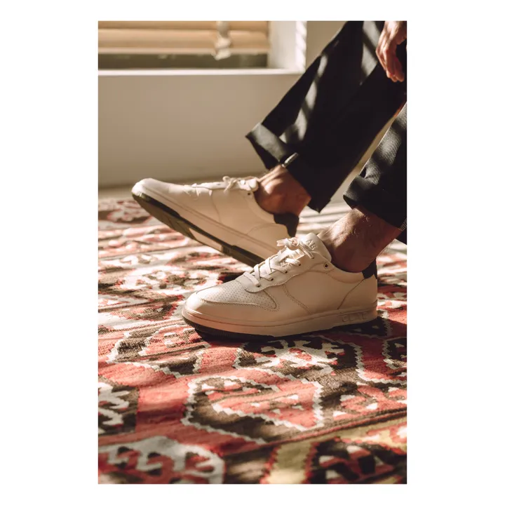 Sneakers Malone bianco sporco | Verde militare- Immagine del prodotto n°2