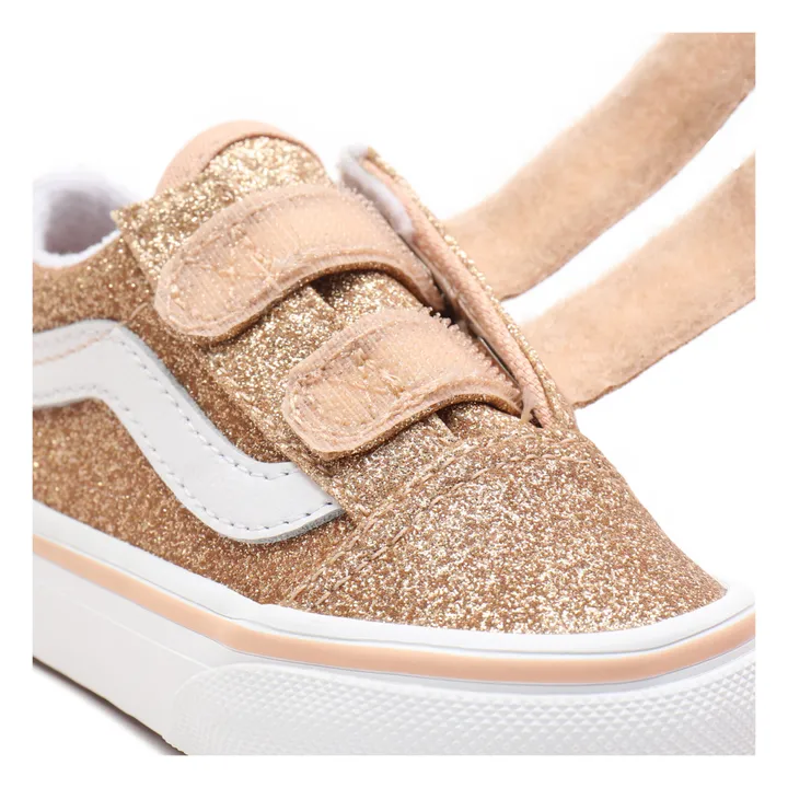 vans paillettes dorées