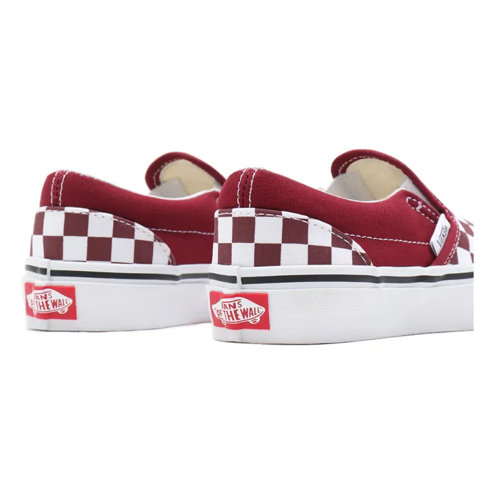 Vans Modello slip-on, a scacchi Bordeaux Smallable