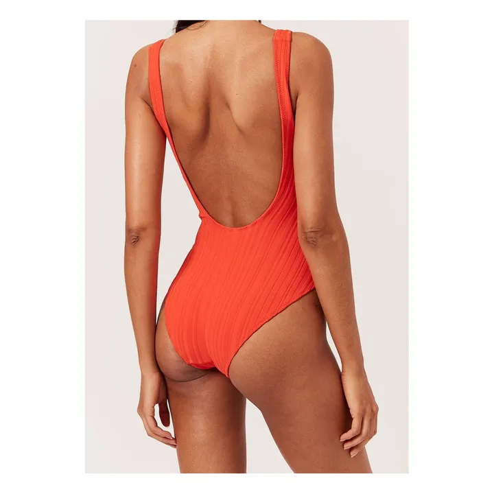 Annemarie Buttoned Swimsuit | Blood orange- Product image n°1