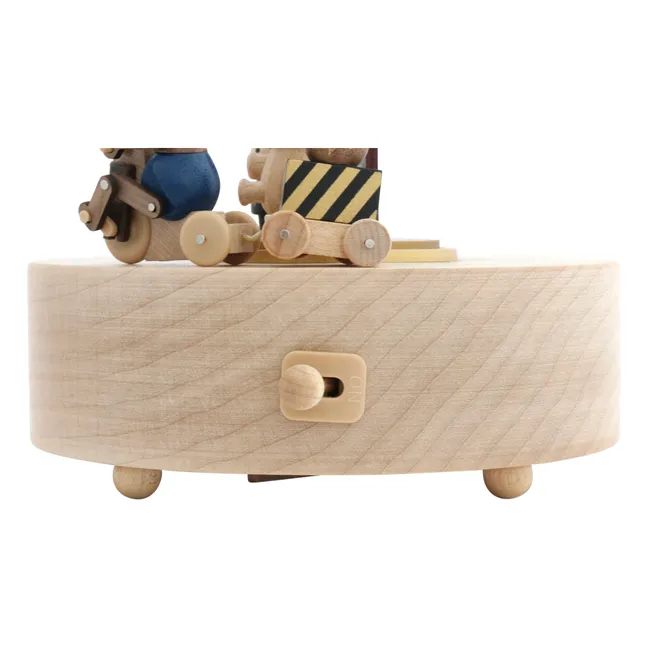 Caja de música de madera Circo