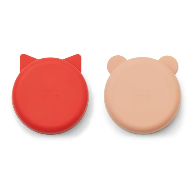 Vanessa Silicone Bowls - Set of 2 | Red