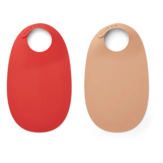 Bavaglini, modello: Ilana, in silicone - Set di 2