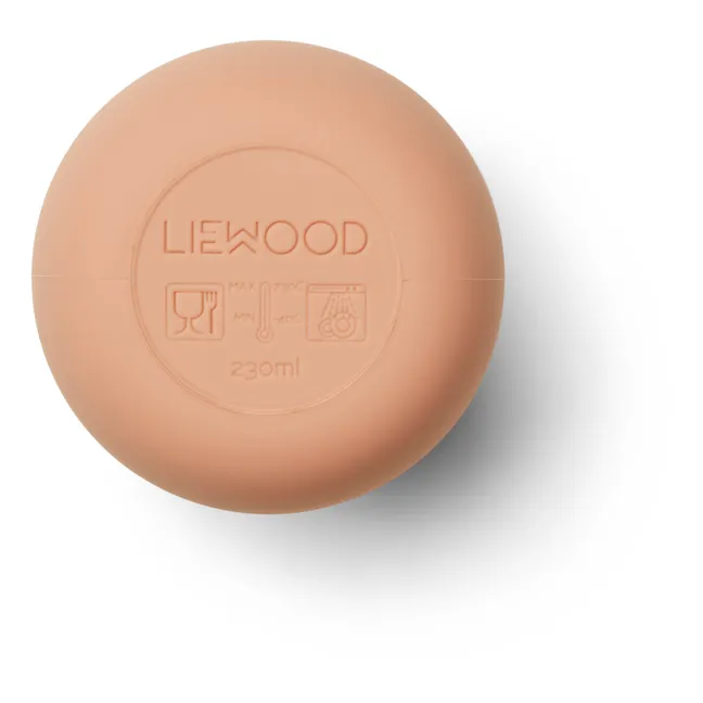 Gobelet avec paille Ellis en silicone | Rose