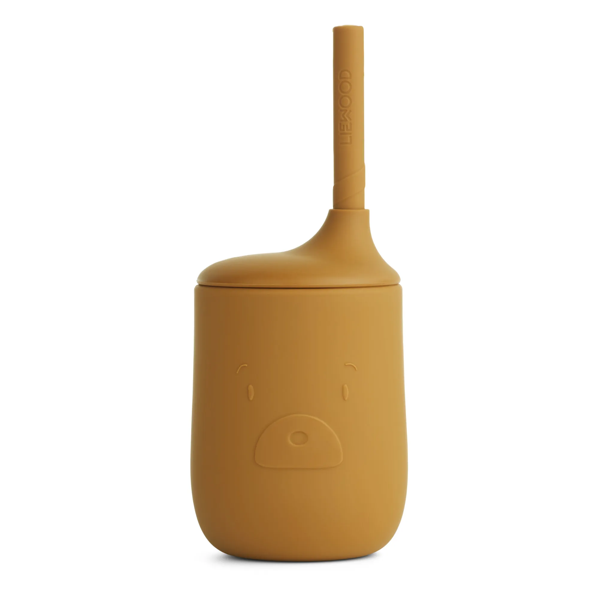 Liewood Caramel Ellis Silicone Cup With Straw - Set Of 2