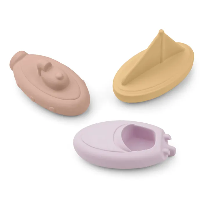 Troels Natural Rubber Bath Toys - Set of 3 | Lavender- Product image n°0