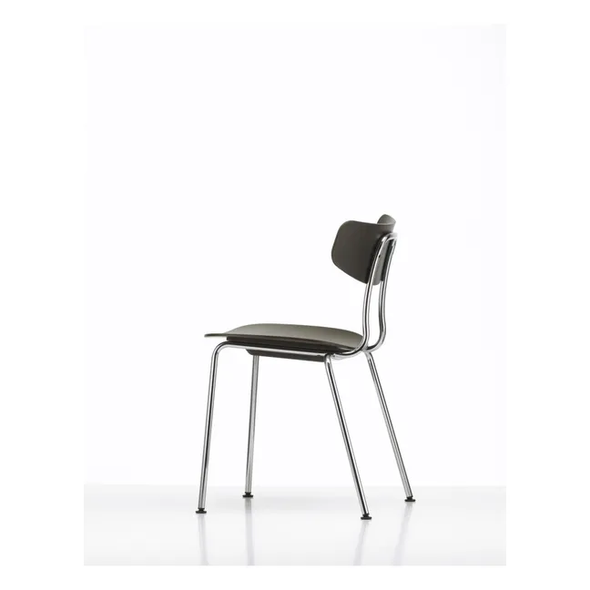 Sedia Moca - Base cromata - Jasper Morrison | Quercia scuro
